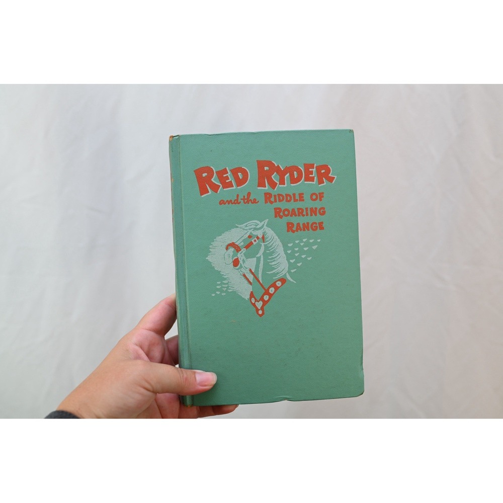 Red Ryder and the Riddle of Roaring Range 1951 Whitman Hardcover Jerry McGill